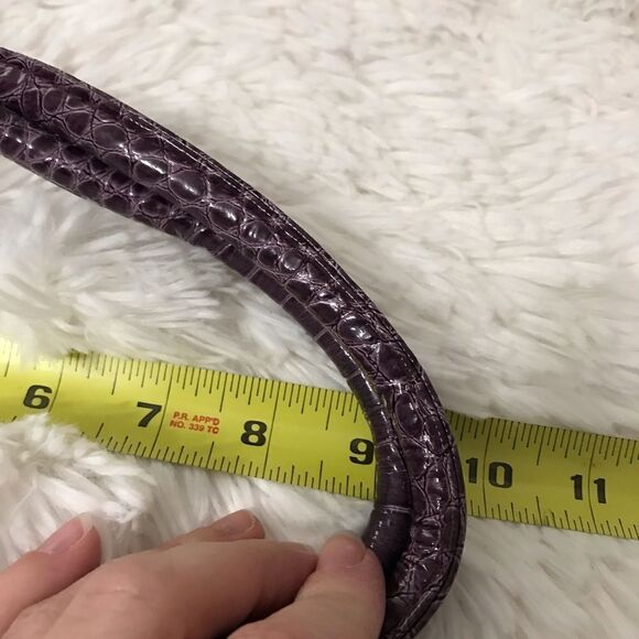 Purple And gray shiny handbag - Picture 4 of 9